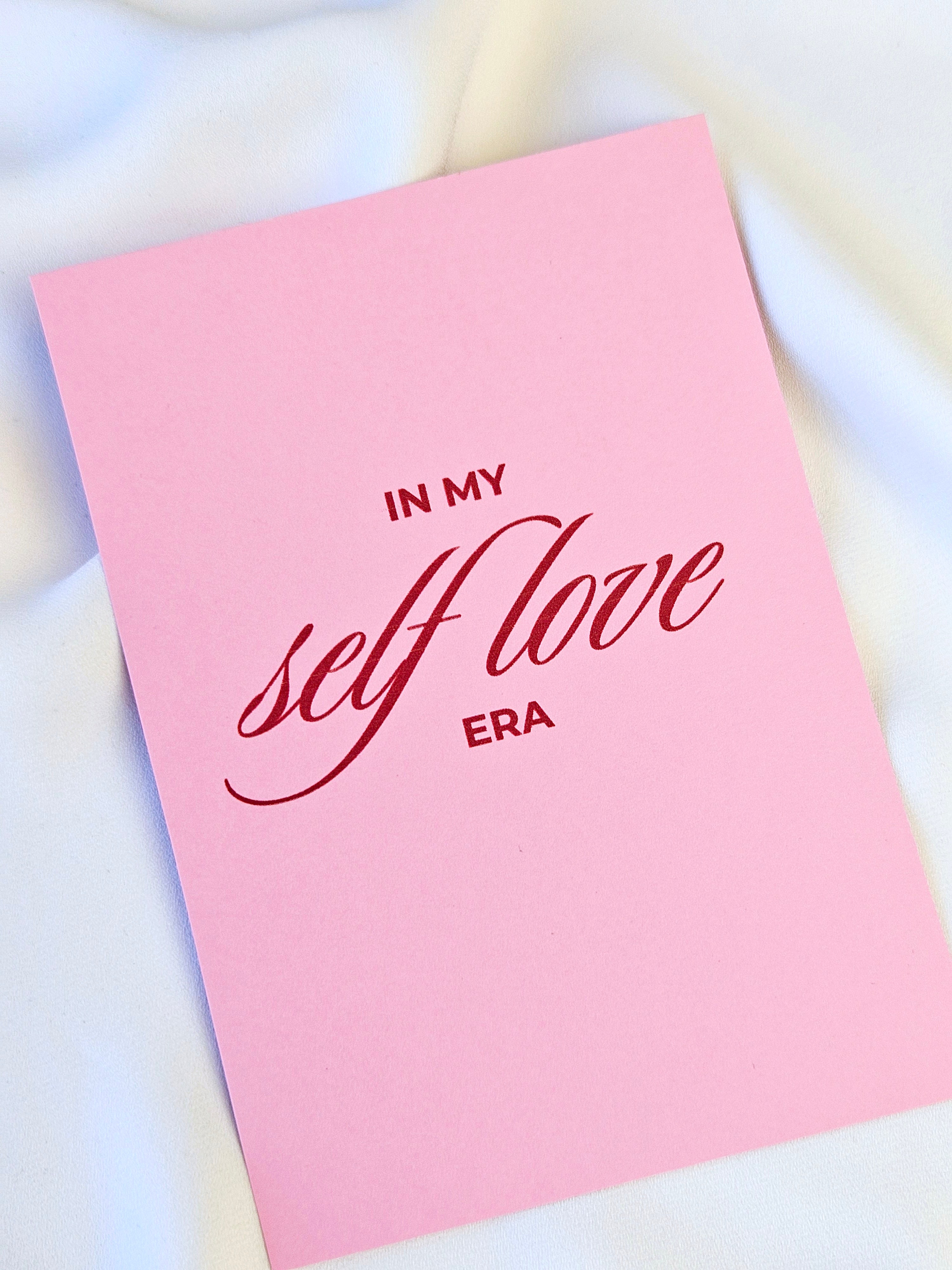 Moderne Self Love Postkarte
