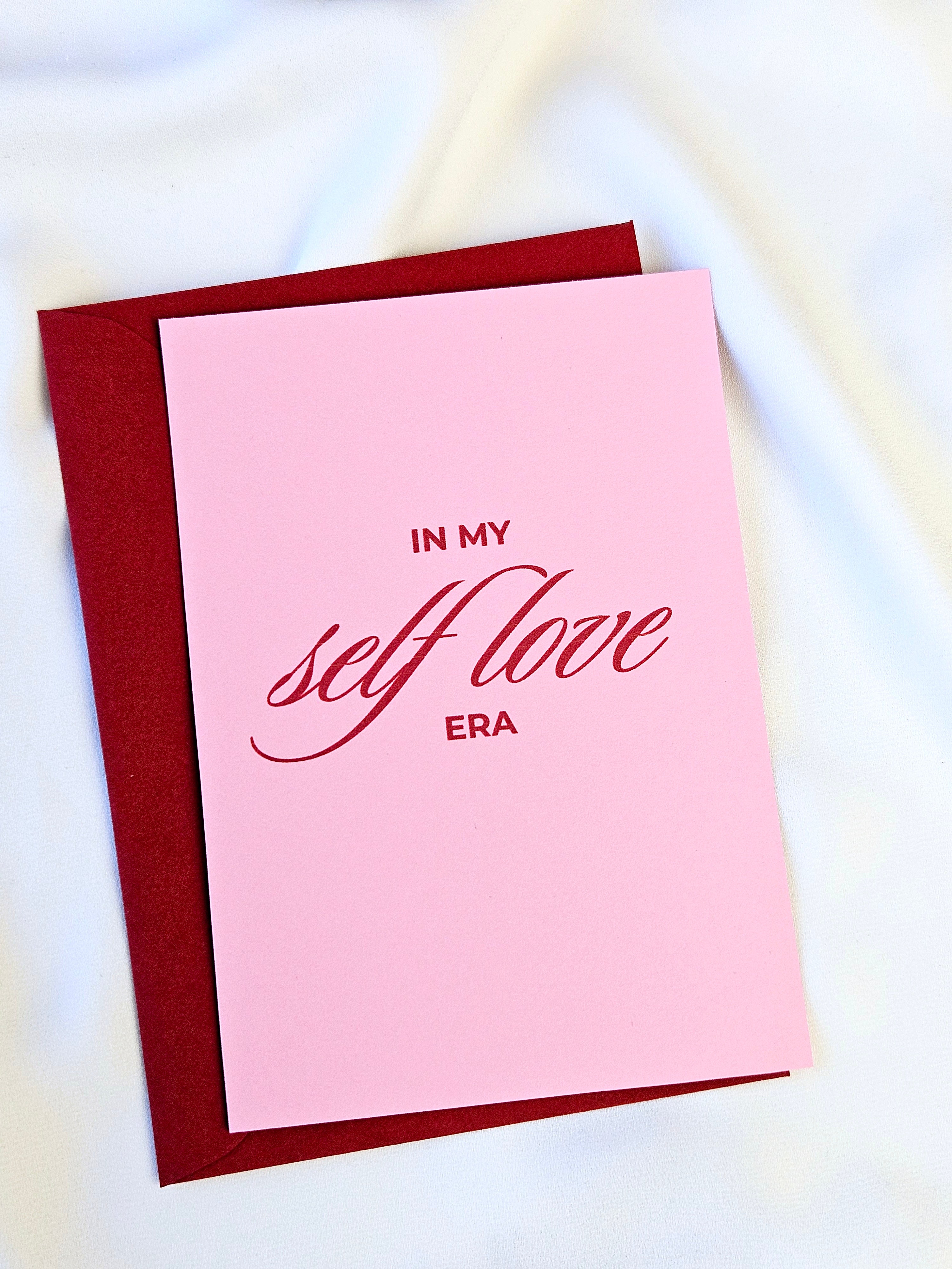 Moderne Self Love Postkarte