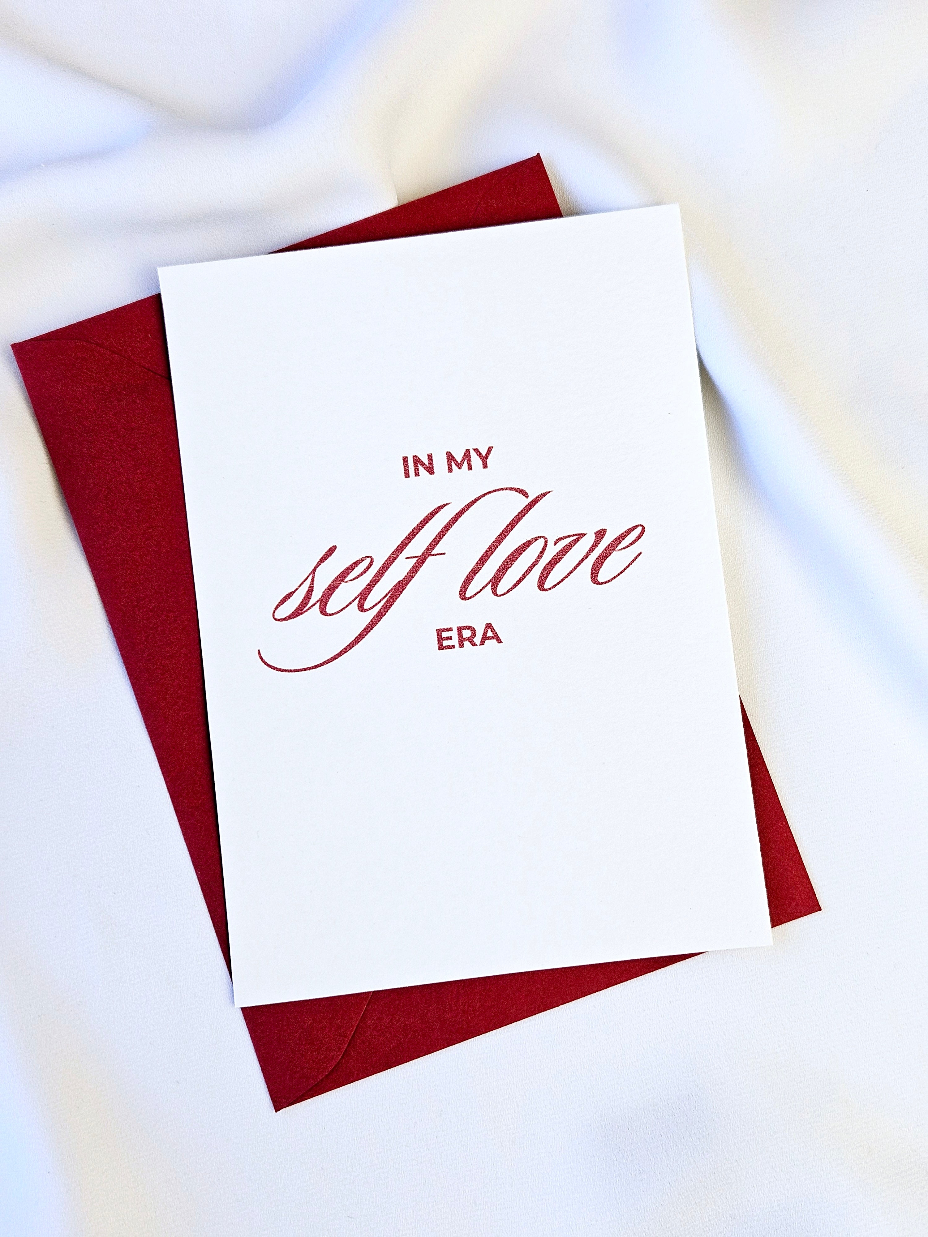 Moderne Self Love Postkarte