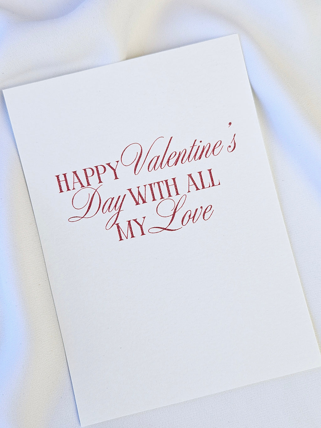 Valentinskarte Moderne Typografie