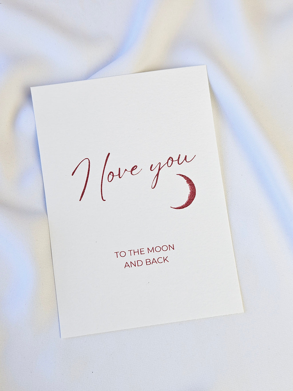 Liebeskarte To the Moon and back