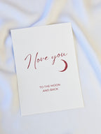 Liebeskarte To the Moon and back