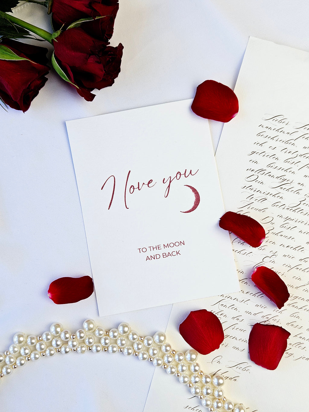 Liebeskarte To the Moon and back