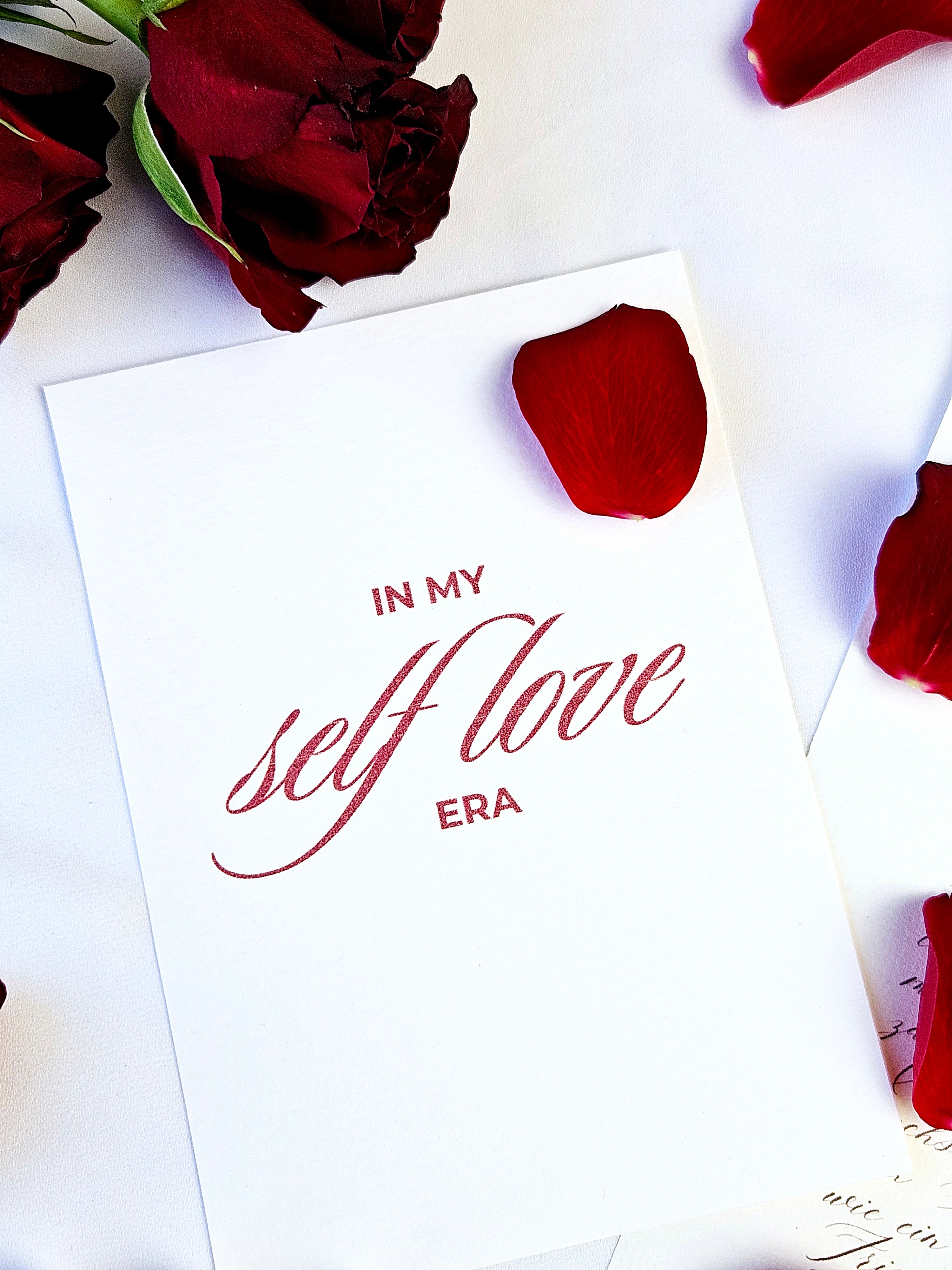 Moderne Self Love Postkarte