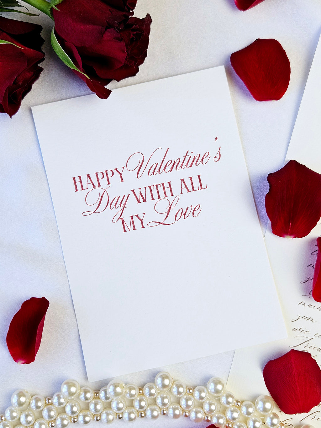 Valentinskarte Moderne Typografie