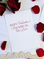 Valentinskarte Moderne Typografie