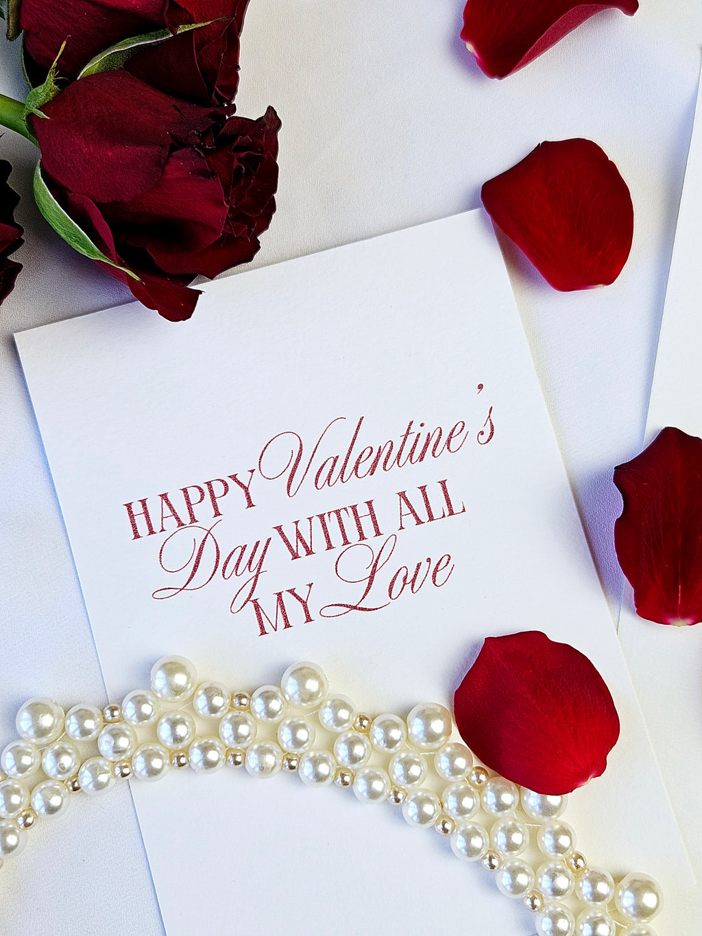 Valentinskarte Moderne Typografie