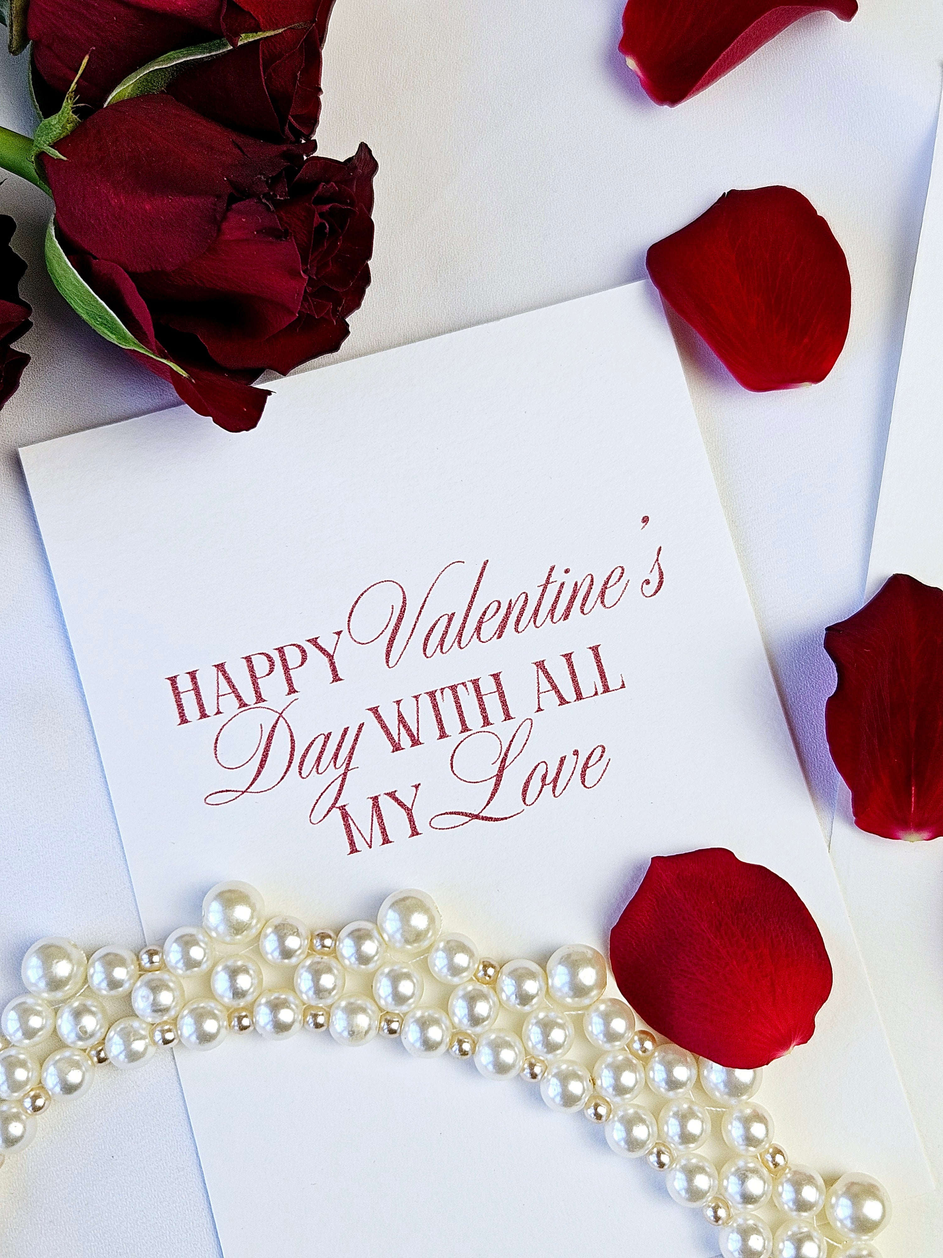 Valentinskarte Moderne Typografie