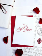 Moderne Self Love Postkarte