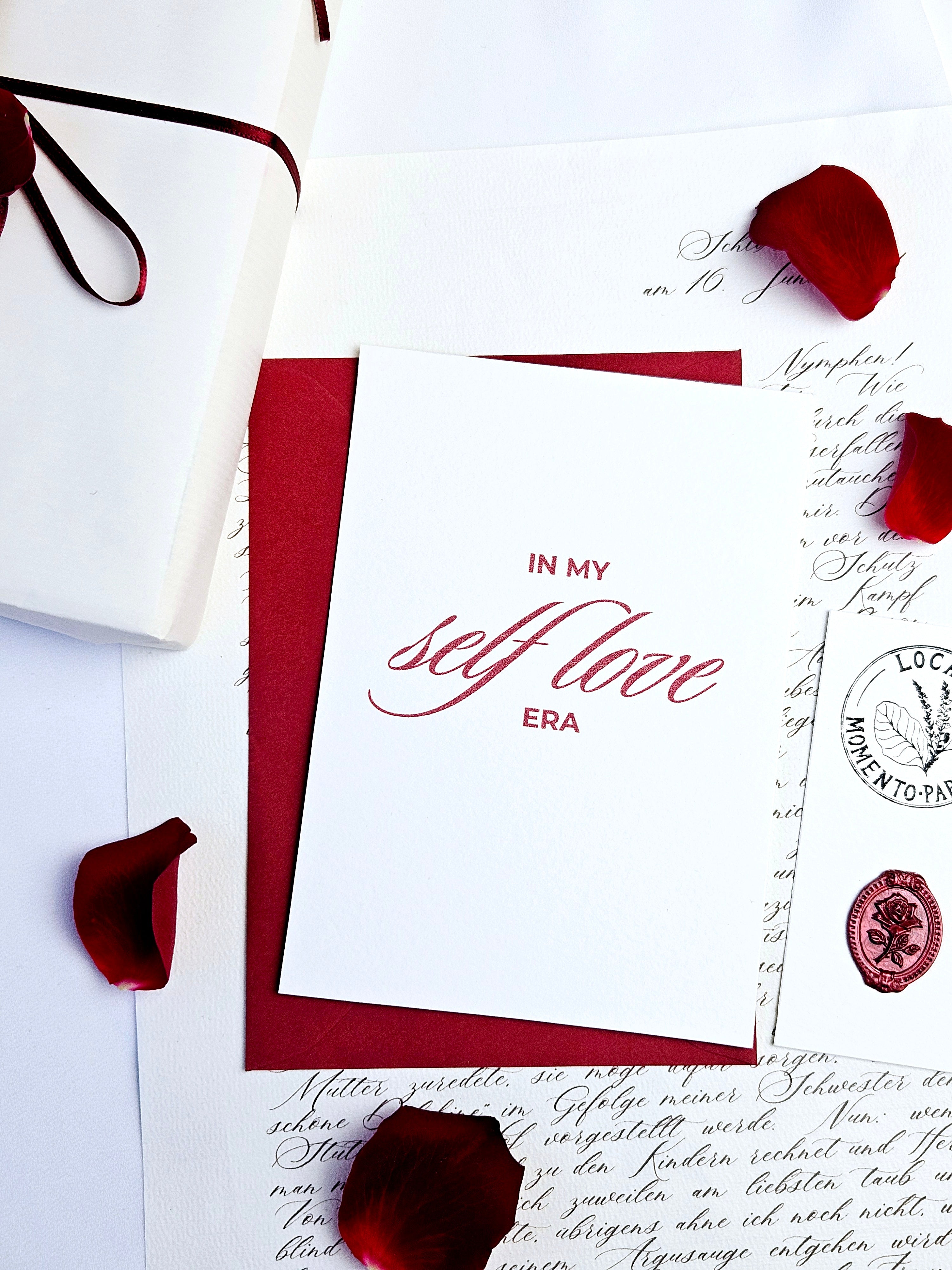 Moderne Self Love Postkarte