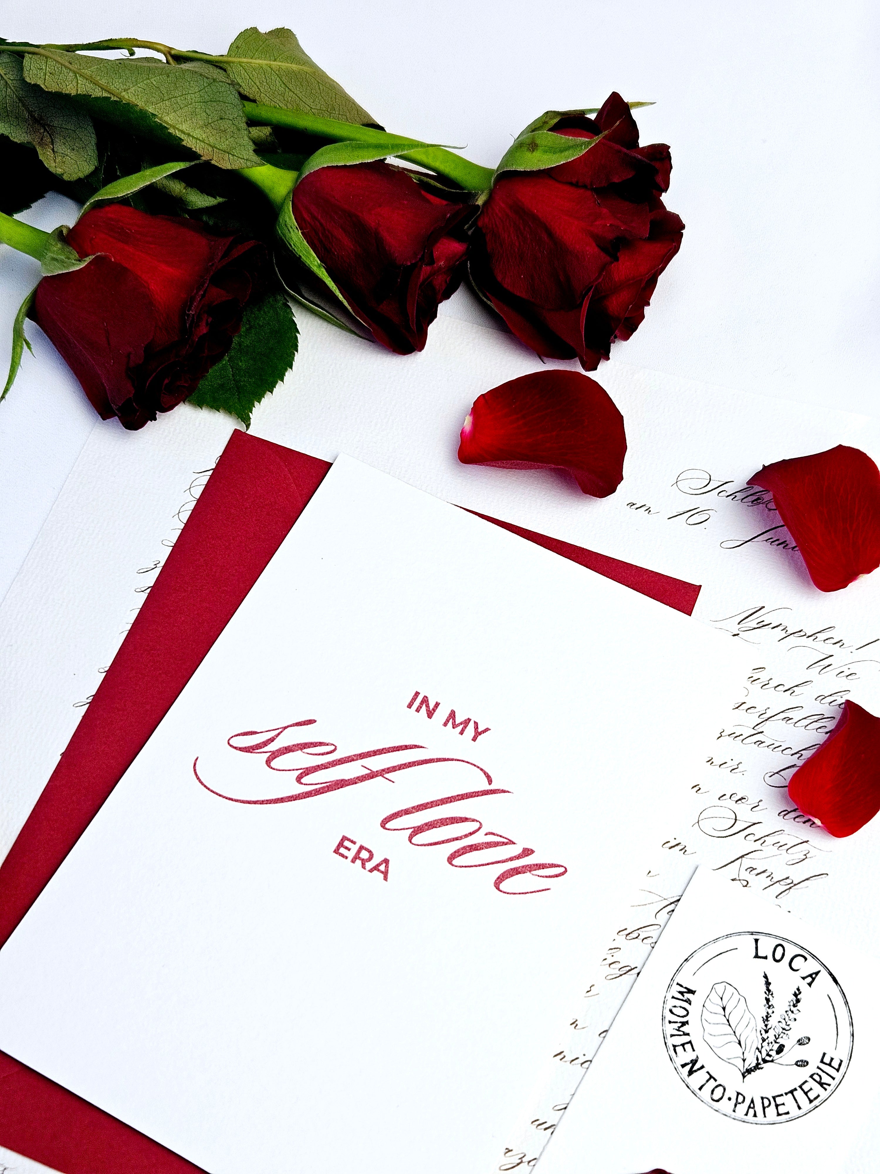Moderne Self Love Postkarte