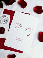 Liebeskarte To the Moon and back