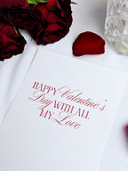 Valentinskarte Moderne Typografie