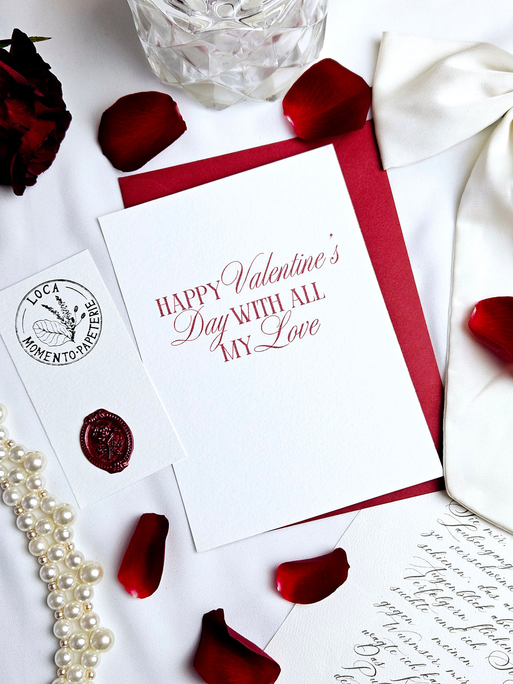 Valentinskarte Moderne Typografie