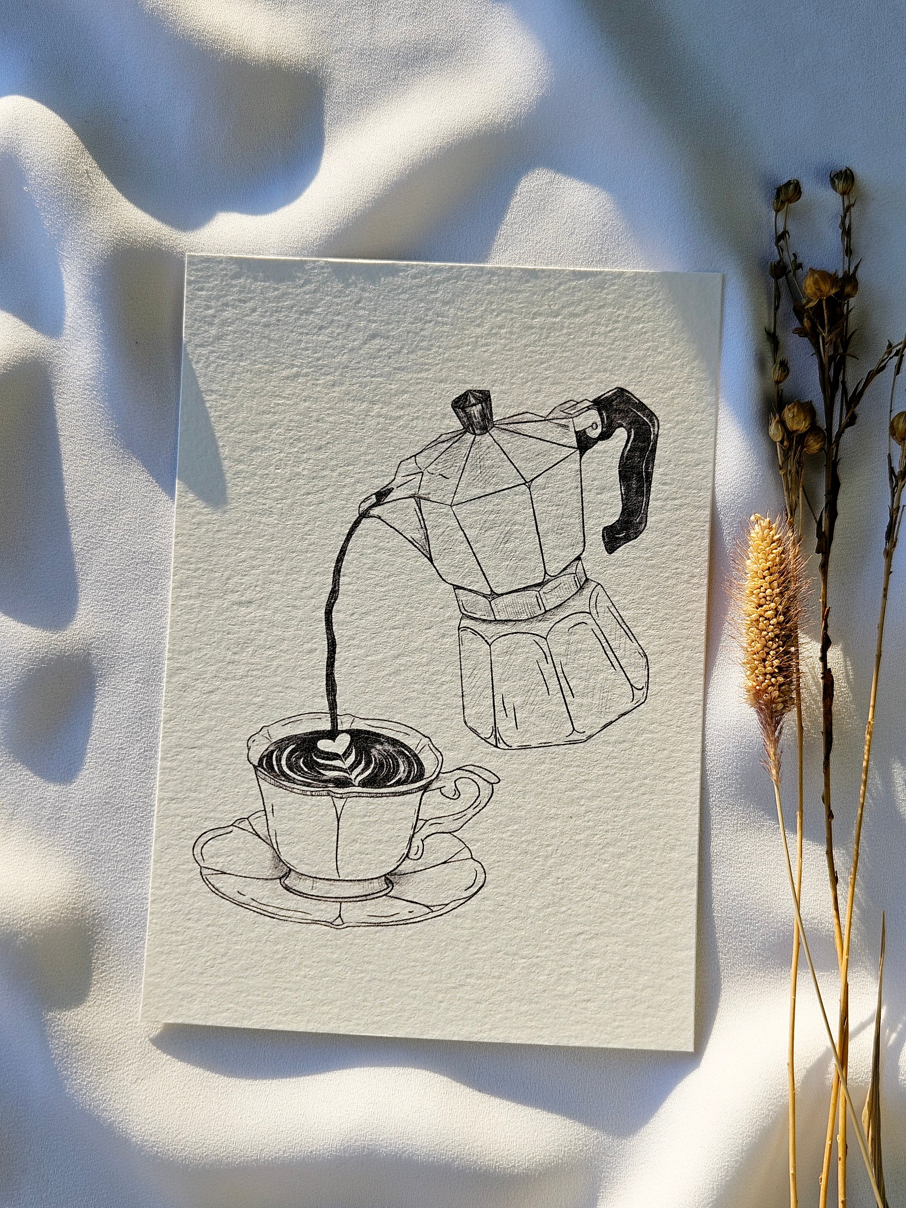 Grußkarte Espresso Liebe