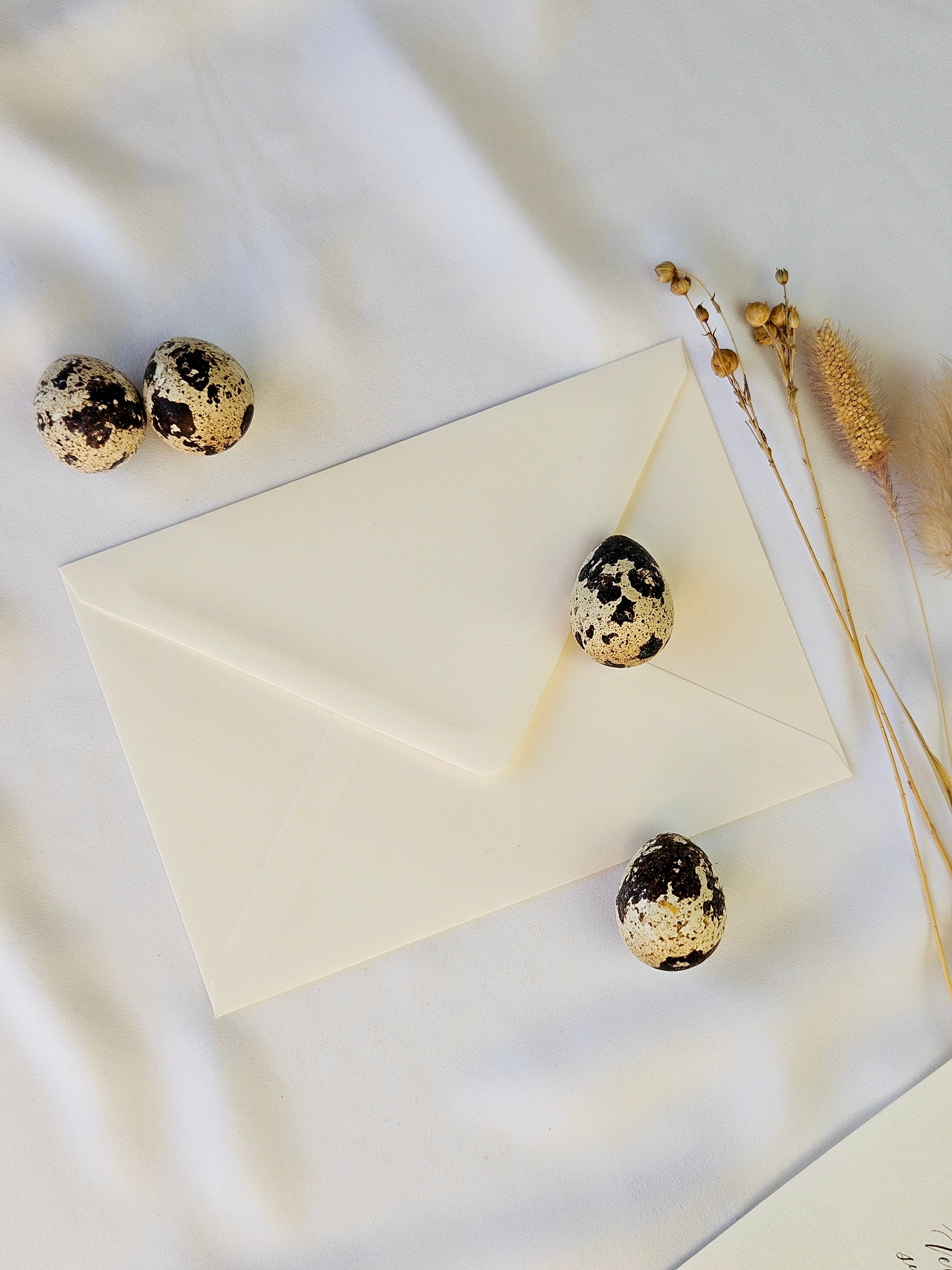 Osterkarte mit Frühlingsblumen