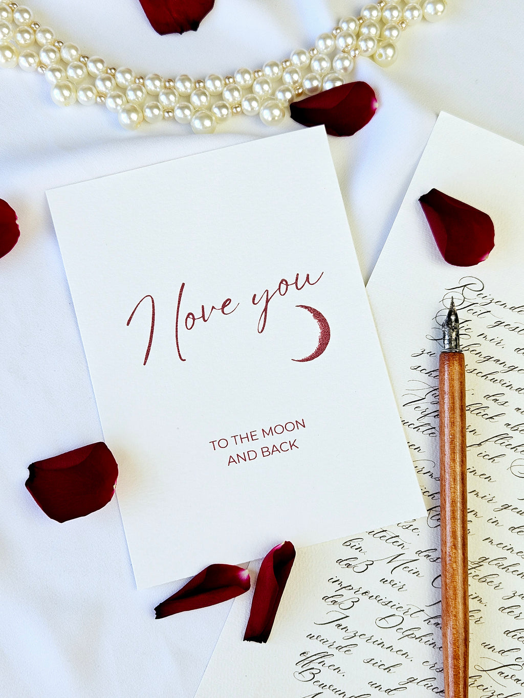 Liebeskarte To the Moon and back