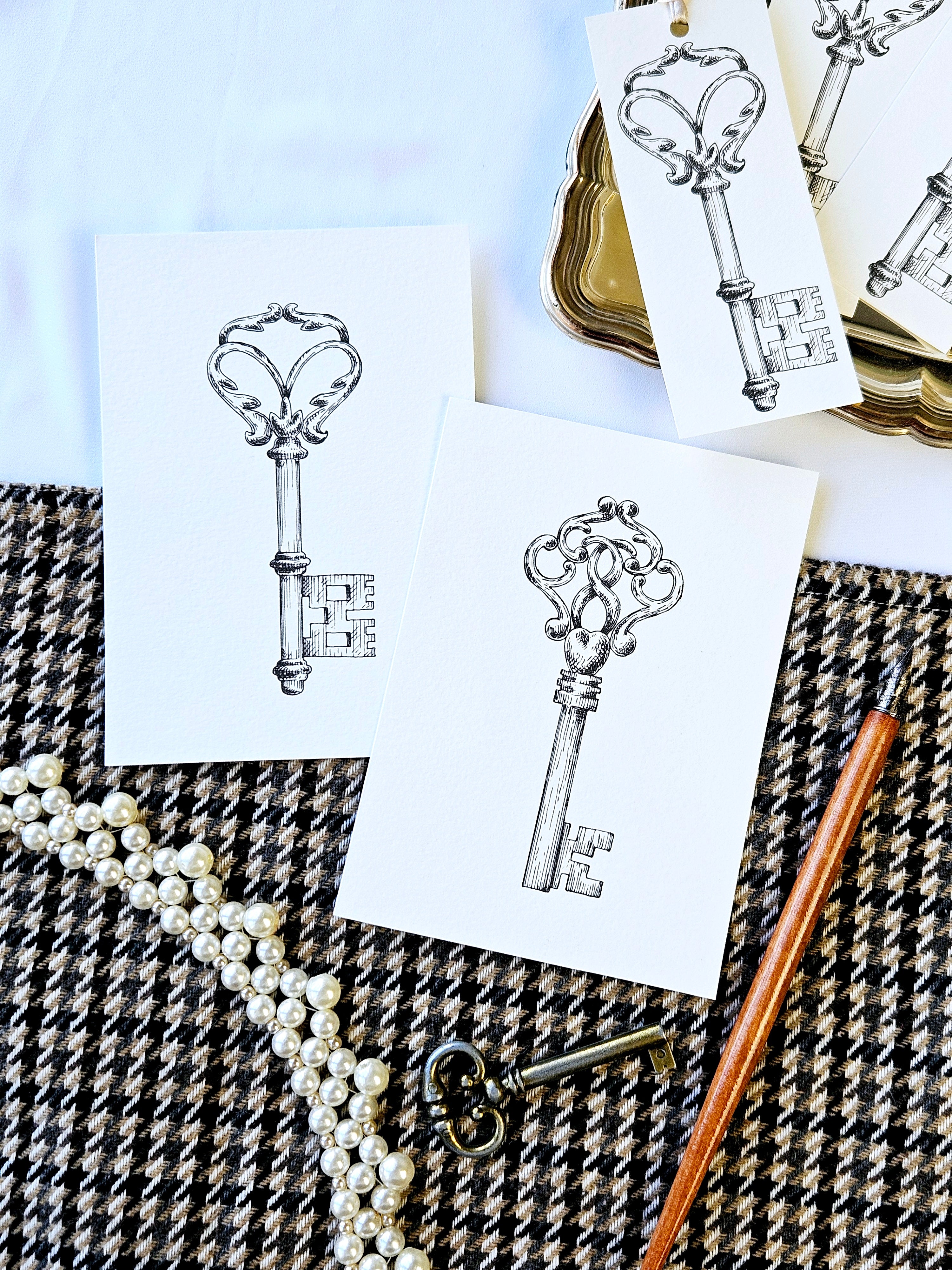 6er Set Kartenreihe Märchenschlüssel