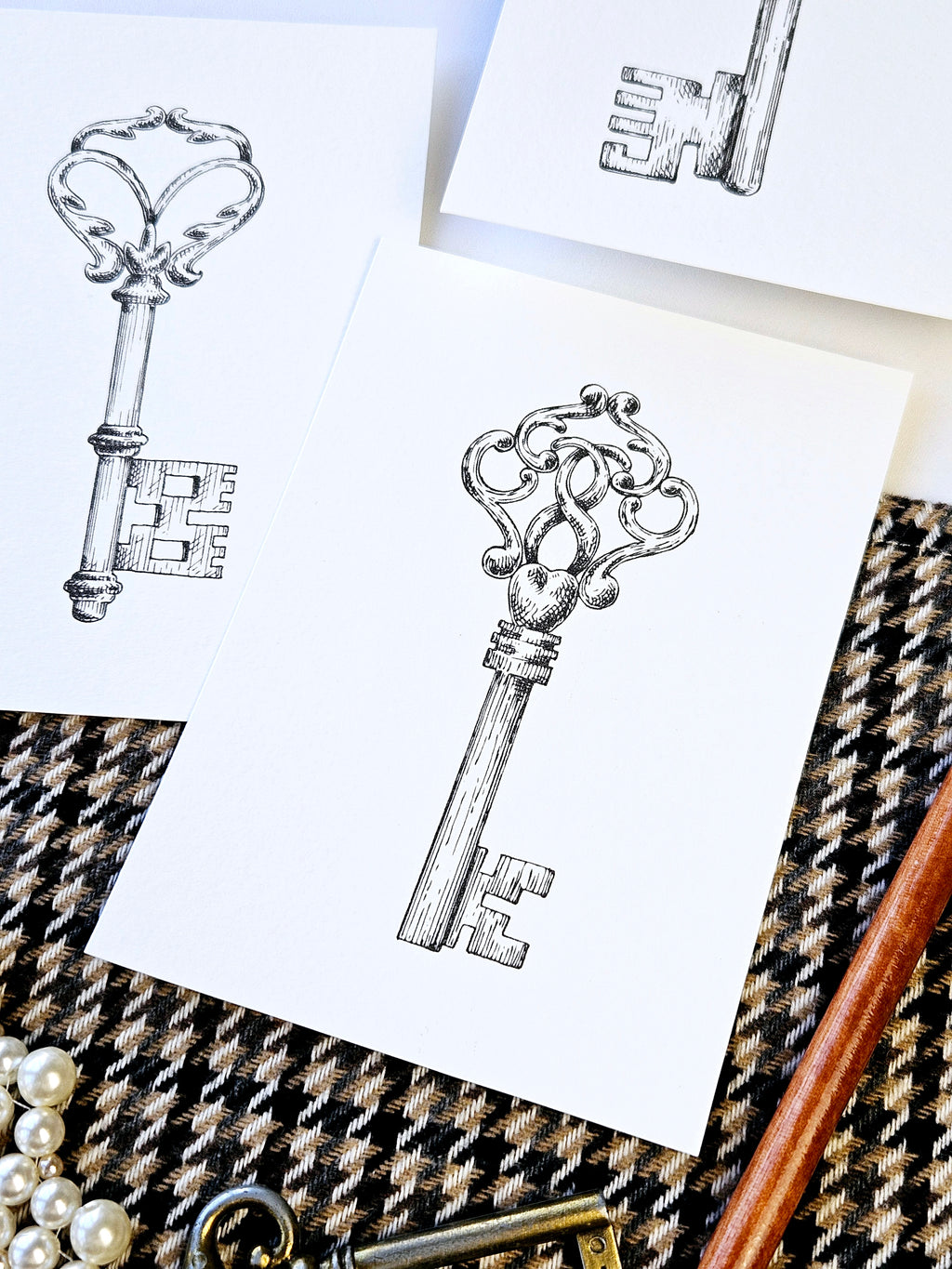 6er Set Kartenreihe Märchenschlüssel