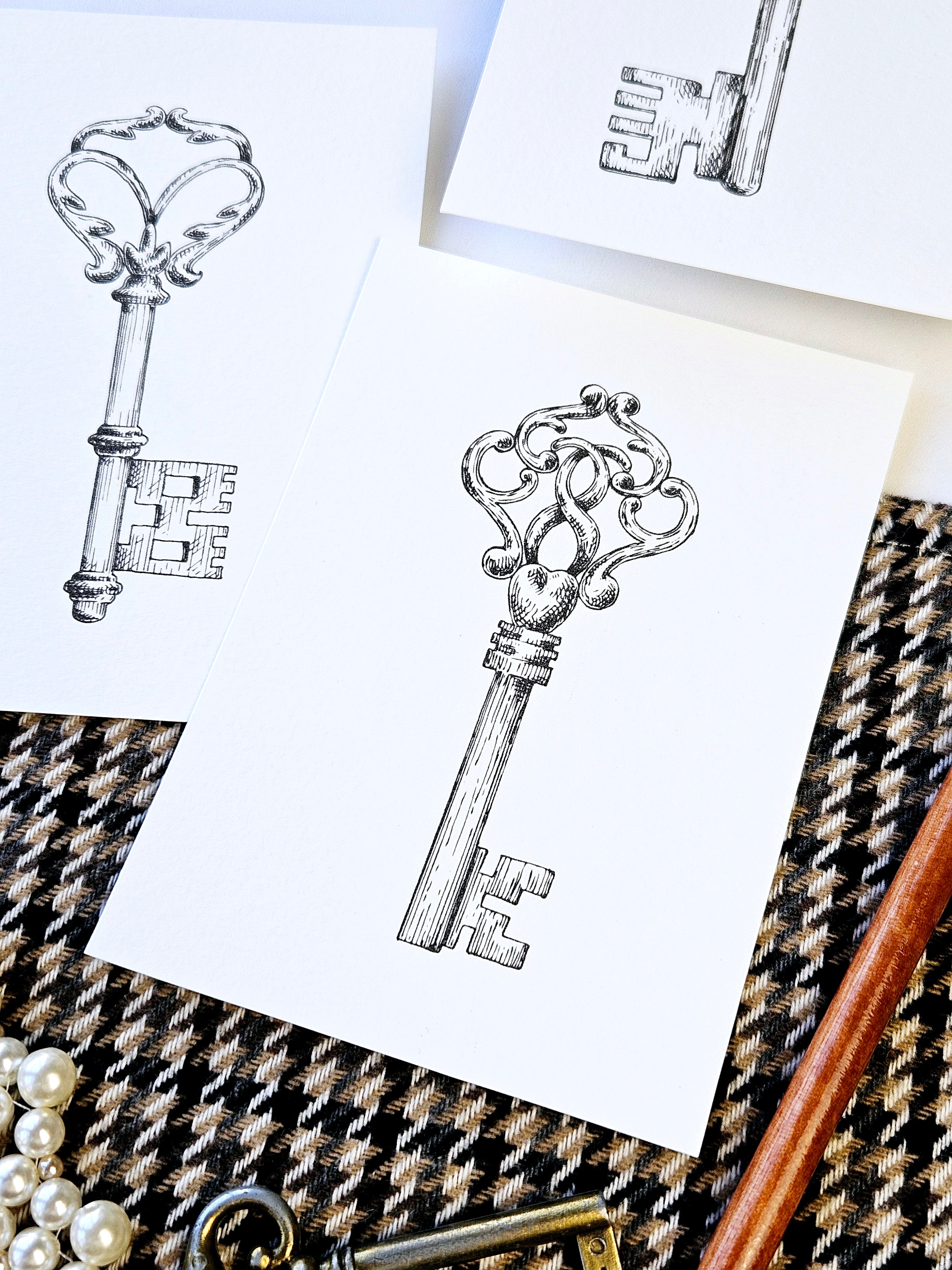 6er Set Kartenreihe Märchenschlüssel