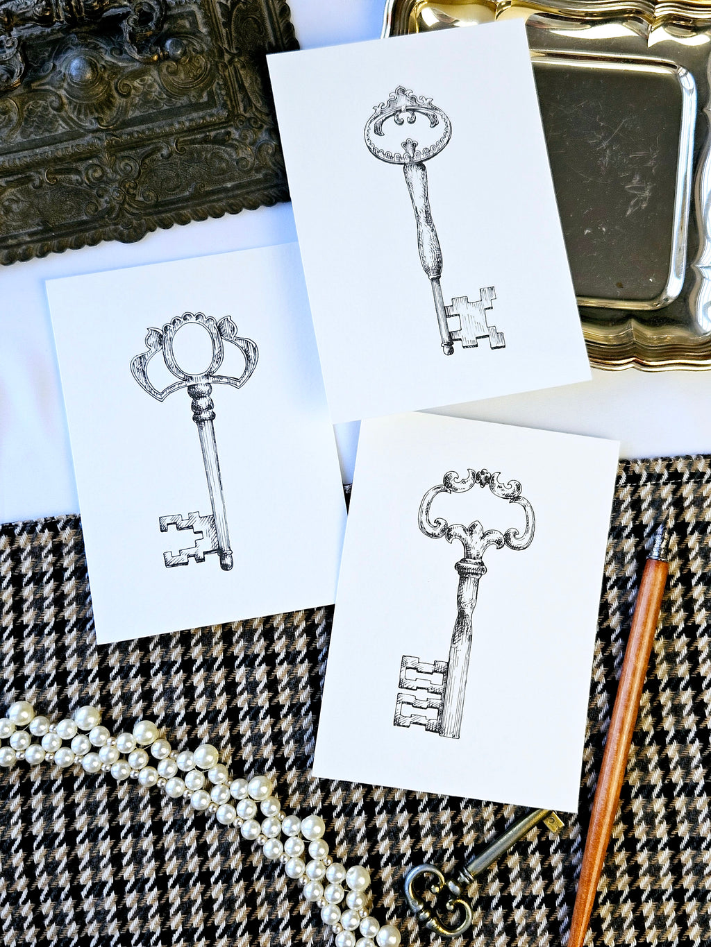 6er Set Kartenreihe Märchenschlüssel