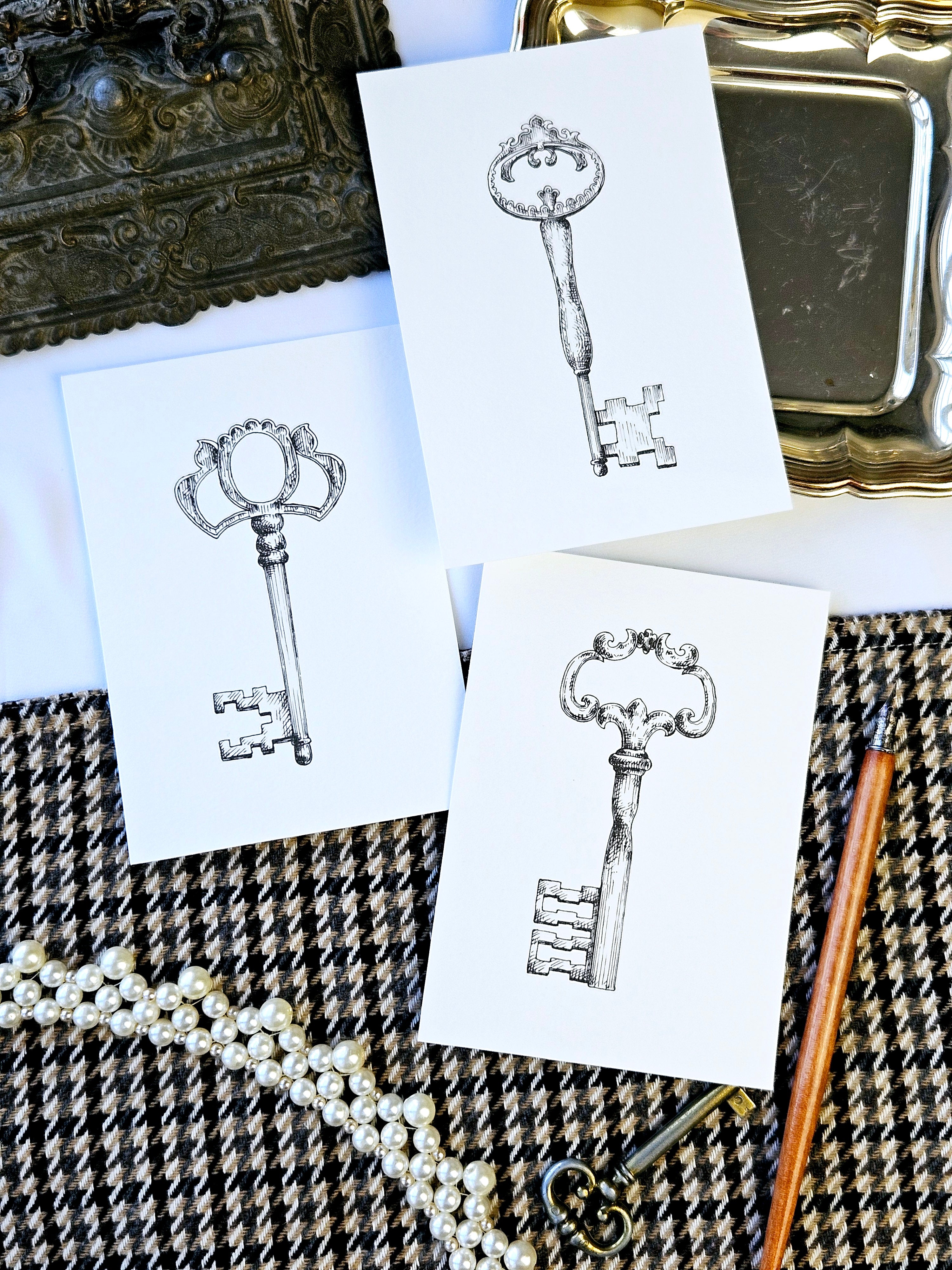 6er Set Kartenreihe Märchenschlüssel