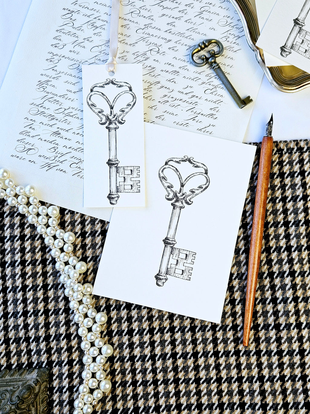 Geschenkanhänger Schlüssel Illustration