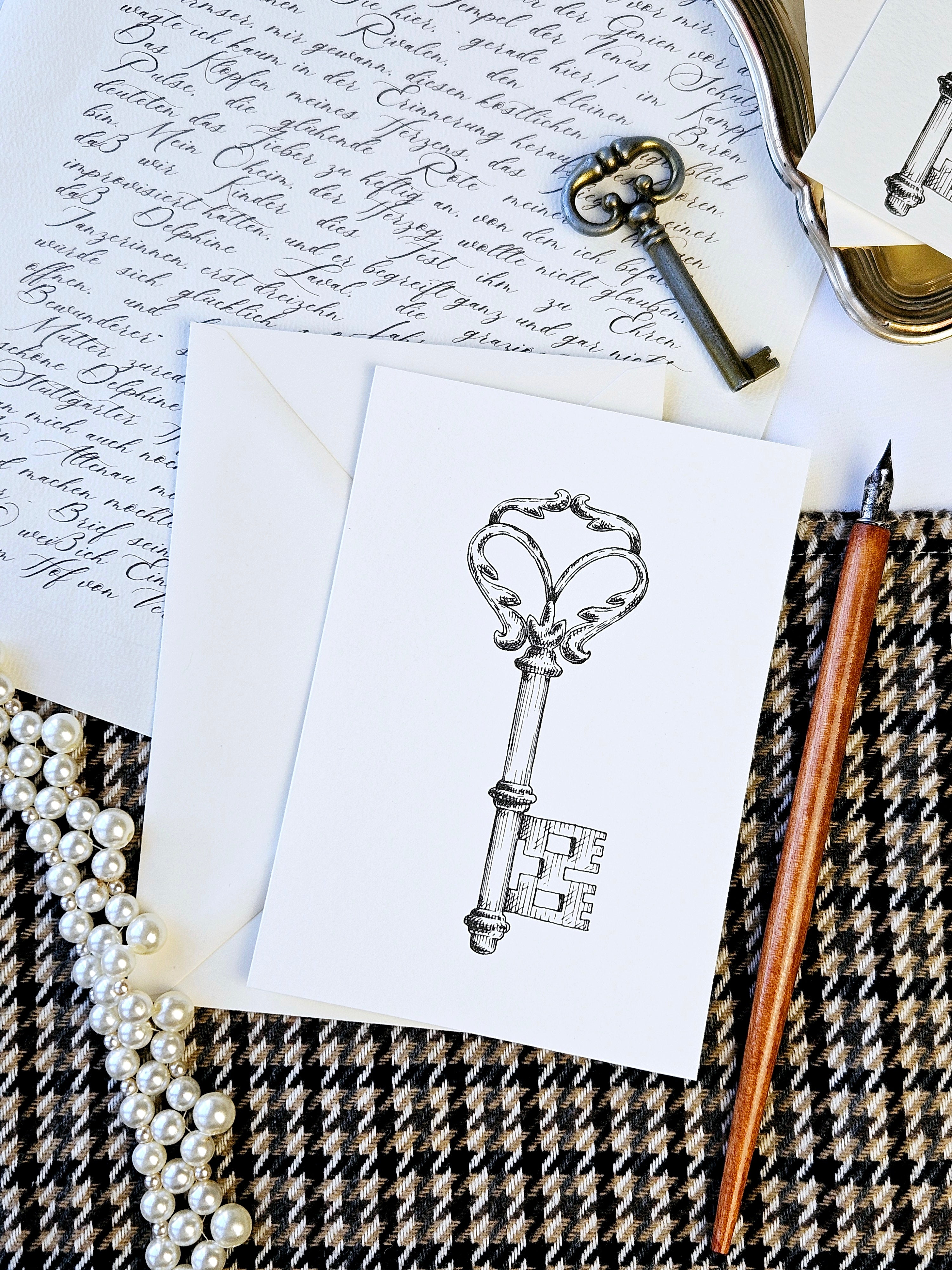 Grußkarte Märchenschlüssel