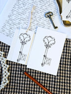 Eleganter Geschenkanhänger Schlüssel