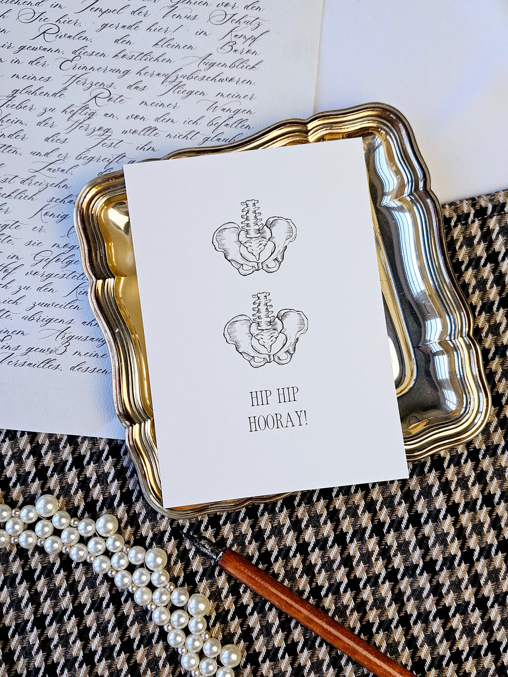 Geburstagskarte Hip Hip Hooray