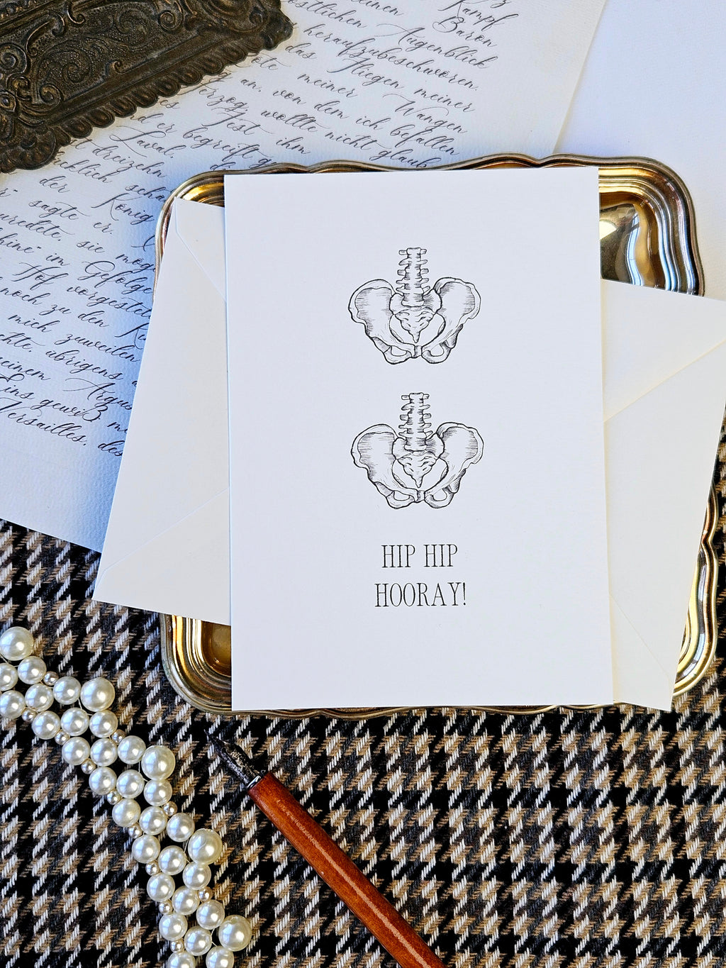 Geburstagskarte Hip Hip Hooray