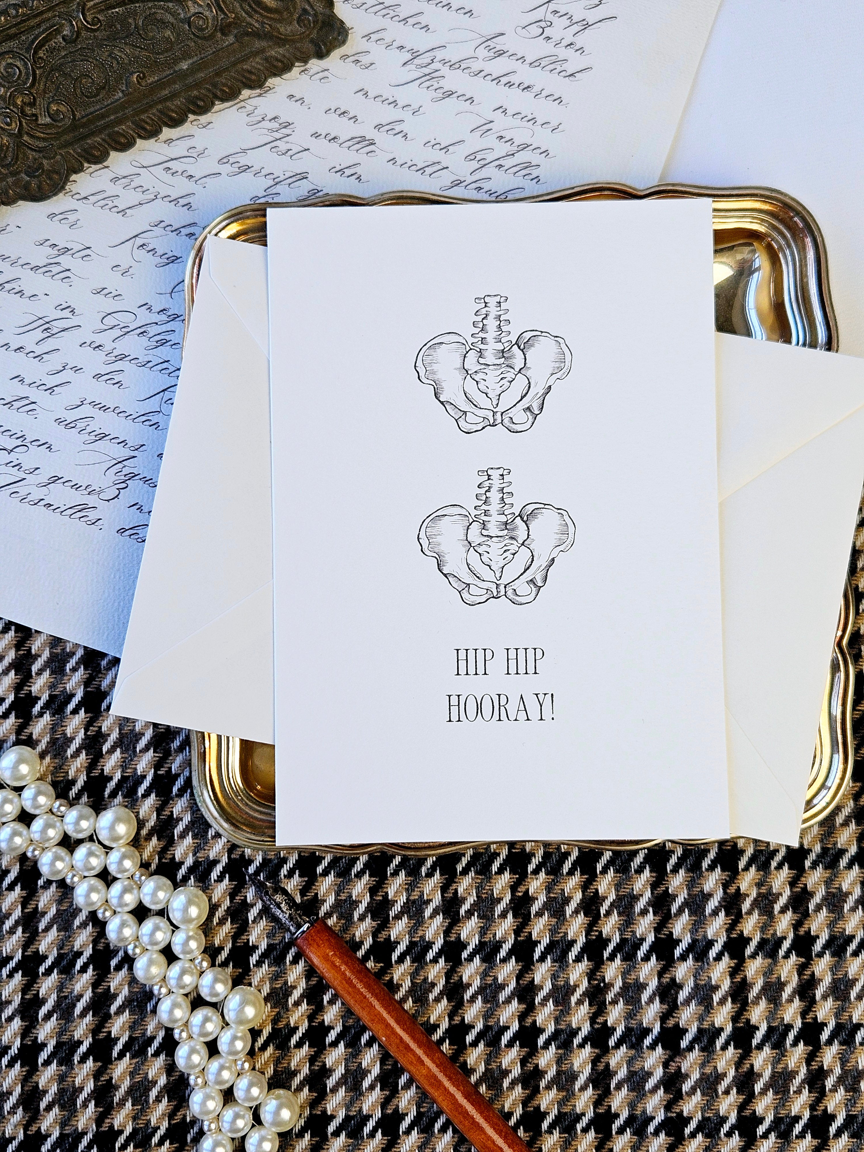 Geburstagskarte Hip Hip Hooray