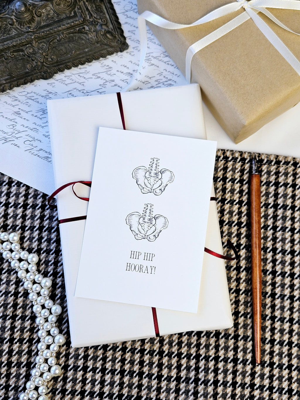 Geburstagskarte Hip Hip Hooray