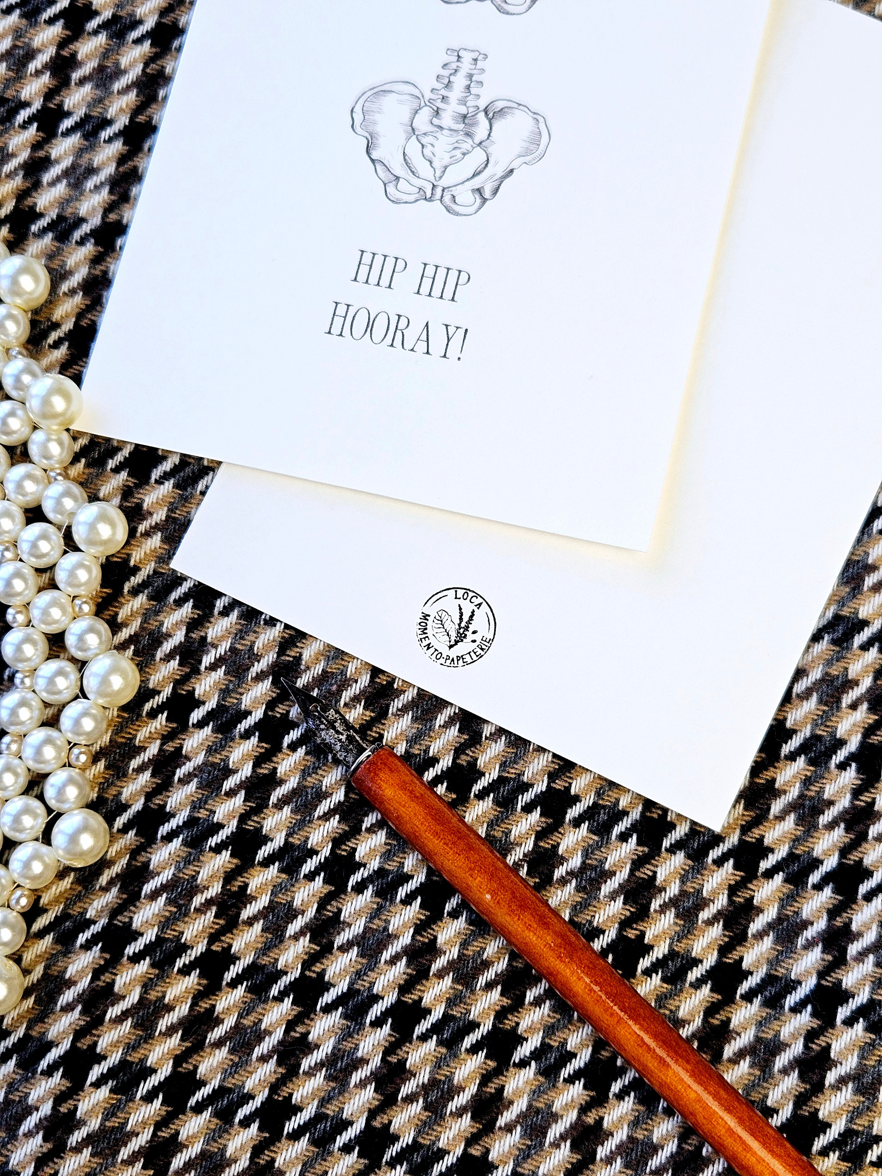 Geburstagskarte Hip Hip Hooray