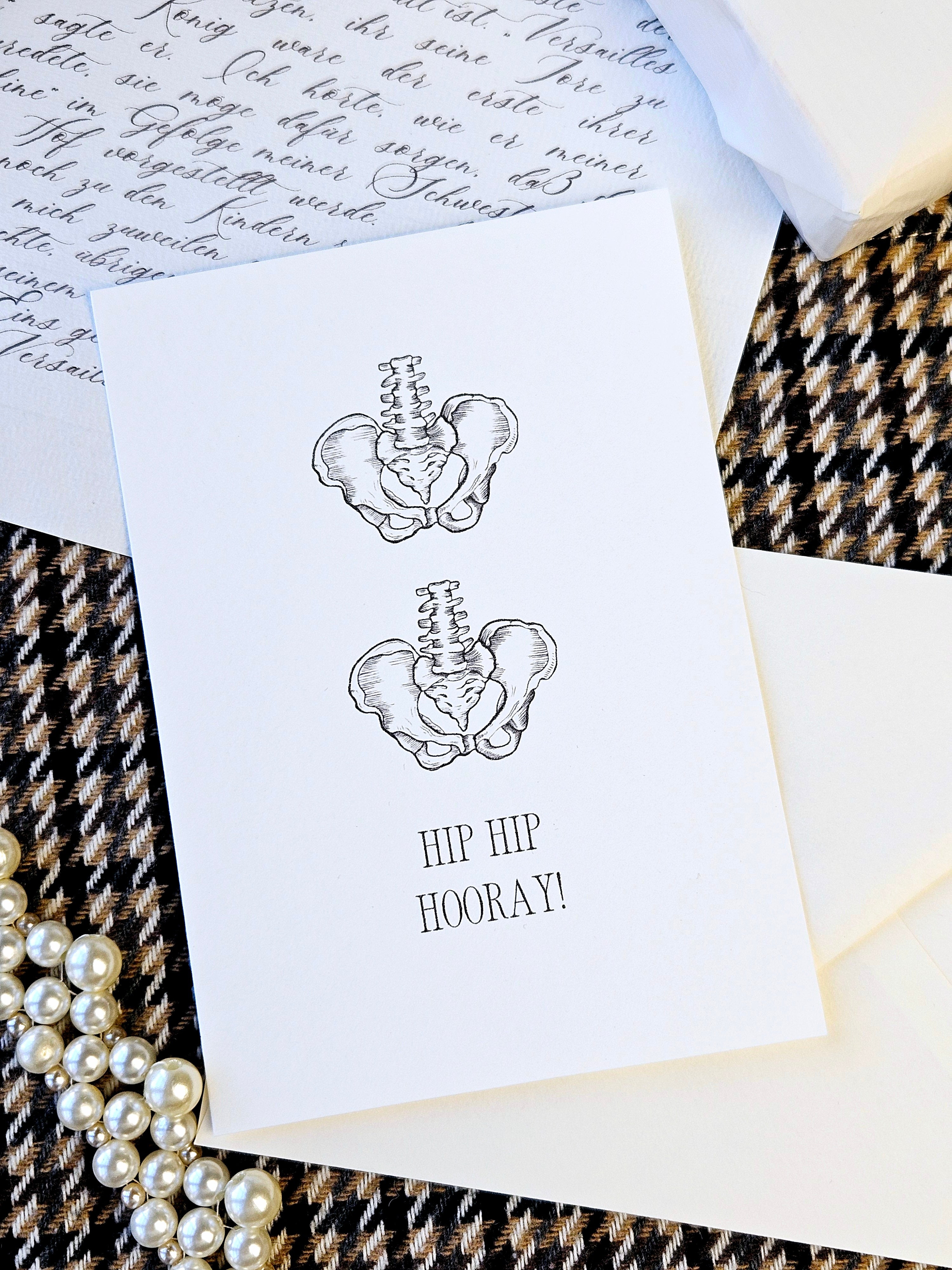 Geburstagskarte Hip Hip Hooray