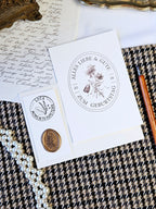 Geburtstagskarte Vintage Etikett