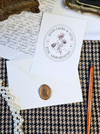 Geburtstagskarte Vintage Etikett