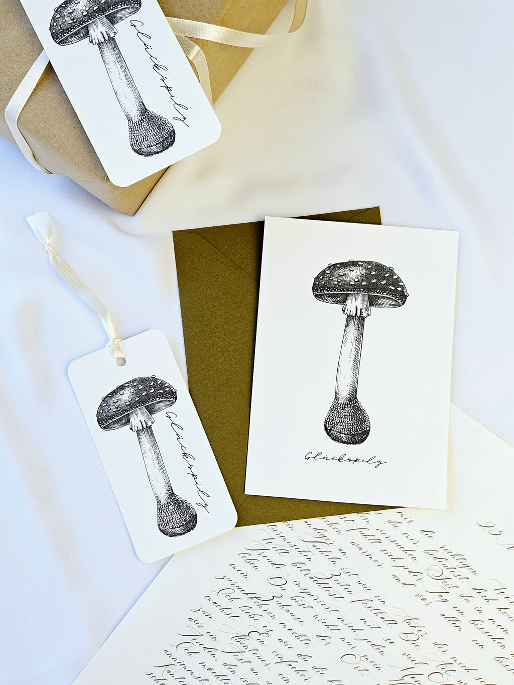 Geschenkanhänger Glückspilz