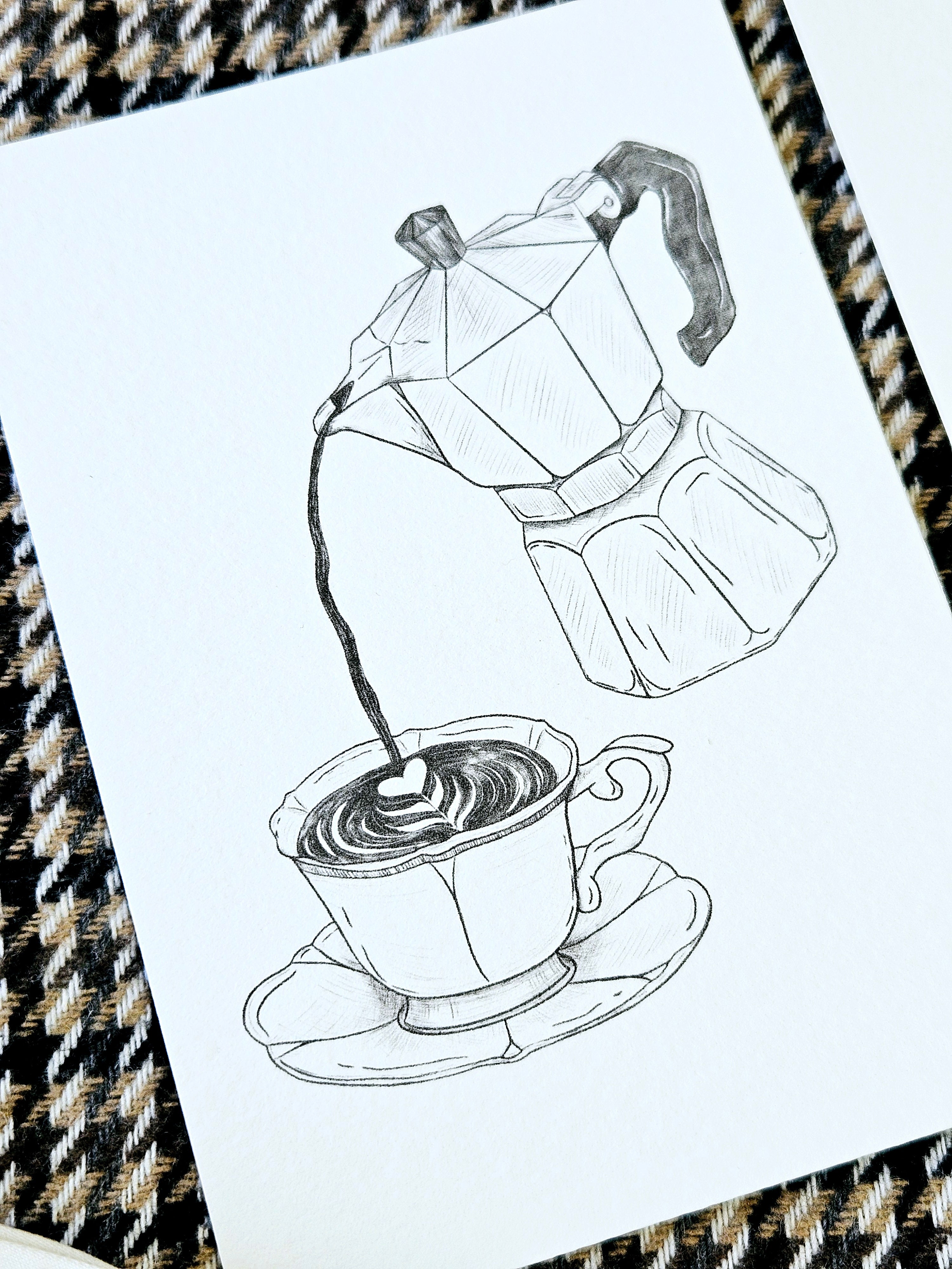 Grußkarte Espresso Liebe