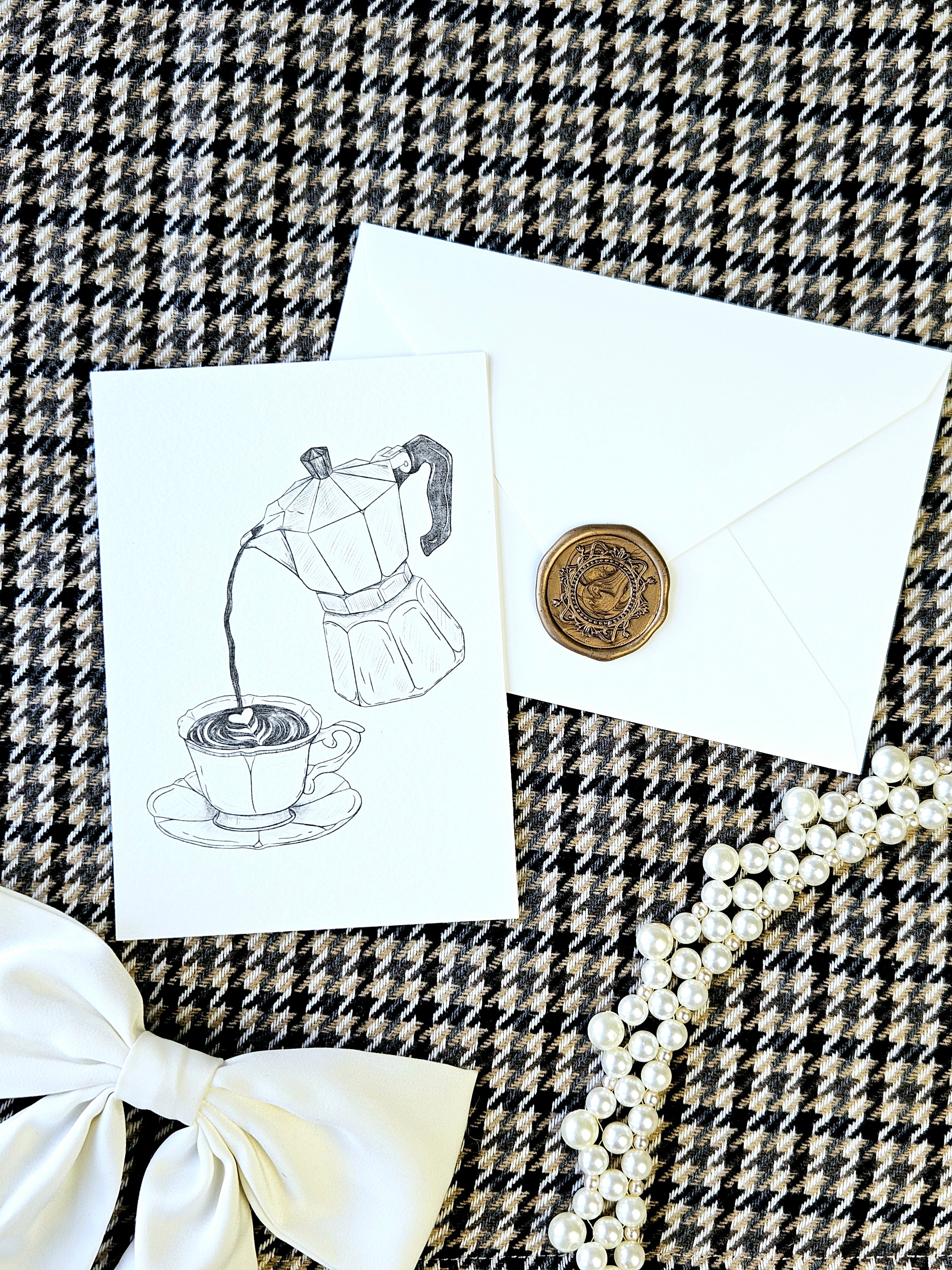 Grußkarte Espresso Liebe