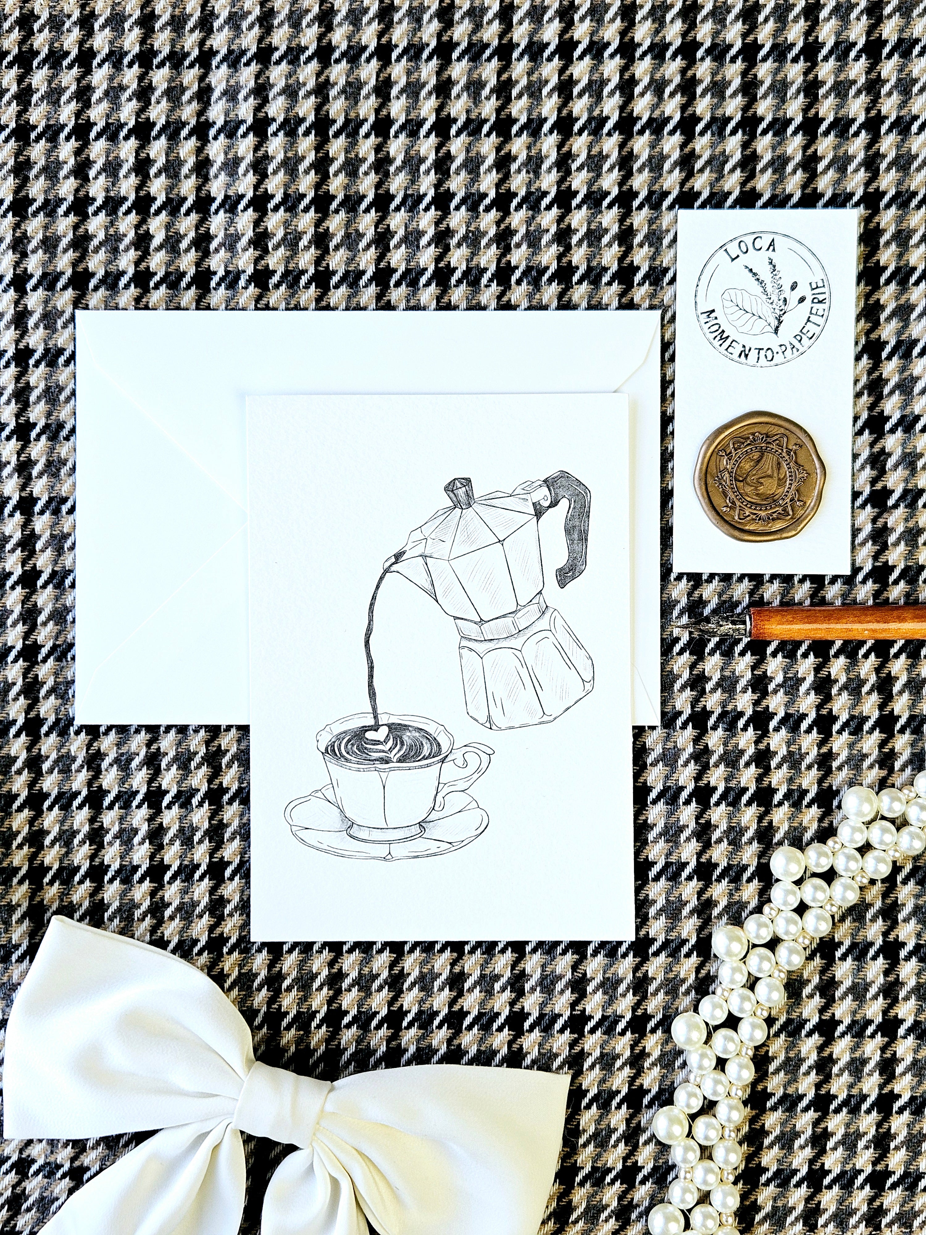 Grußkarte Espresso Liebe