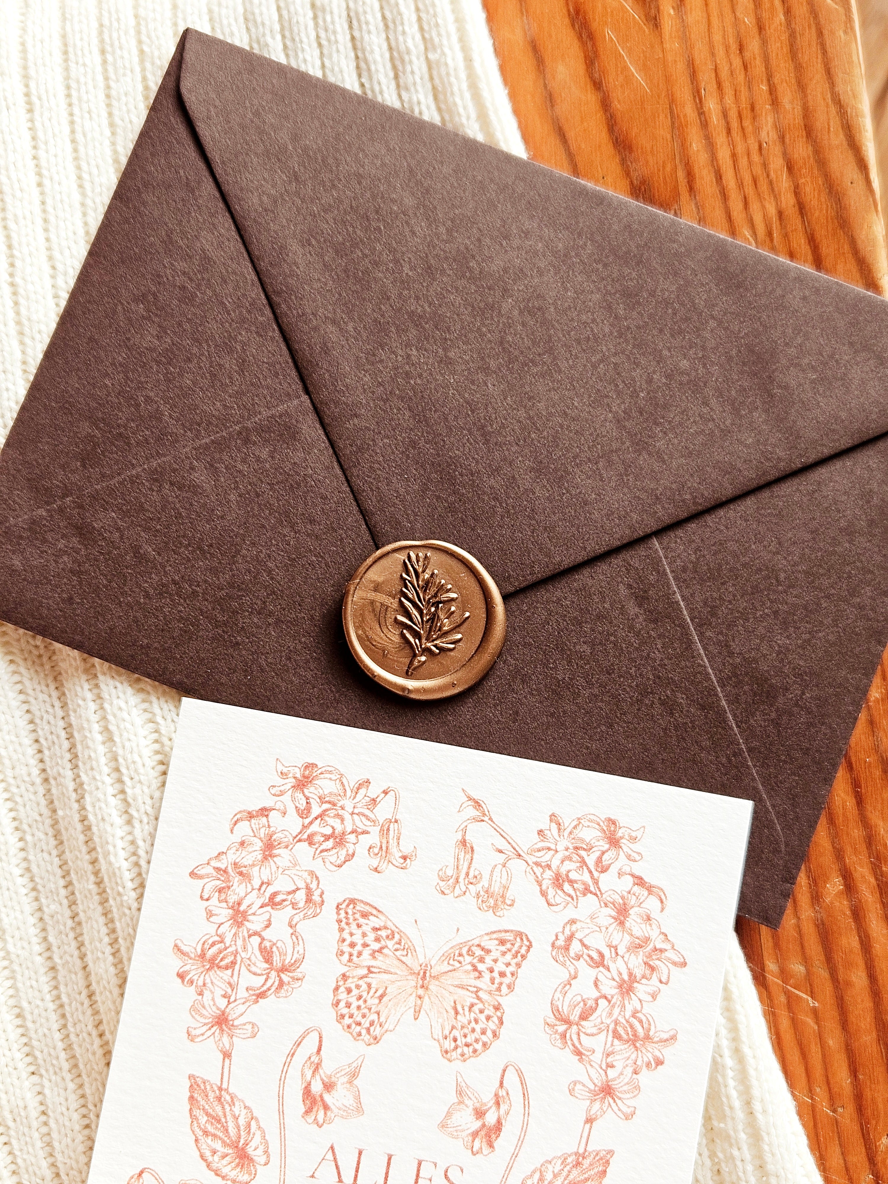 Geburtstagskarte Sonnenglut mit floralen Illustrationen