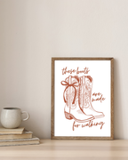 Kunstdruck Cowboyboots Western