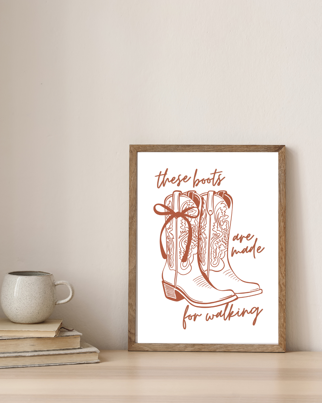 Kunstdruck Cowboyboots Western