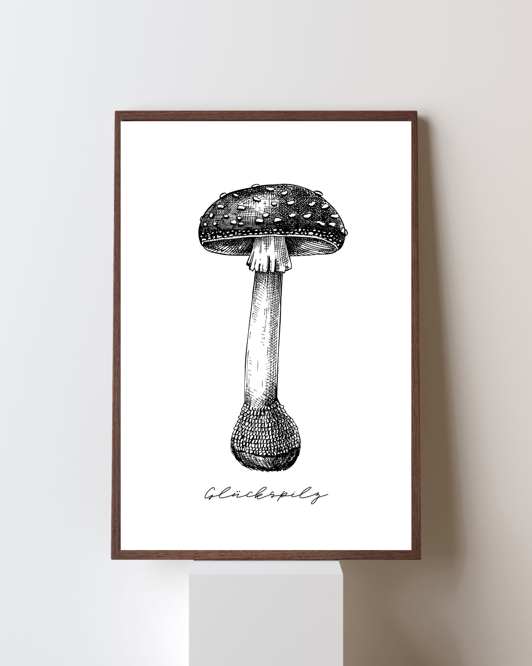 Kunstdruck Glückspilz