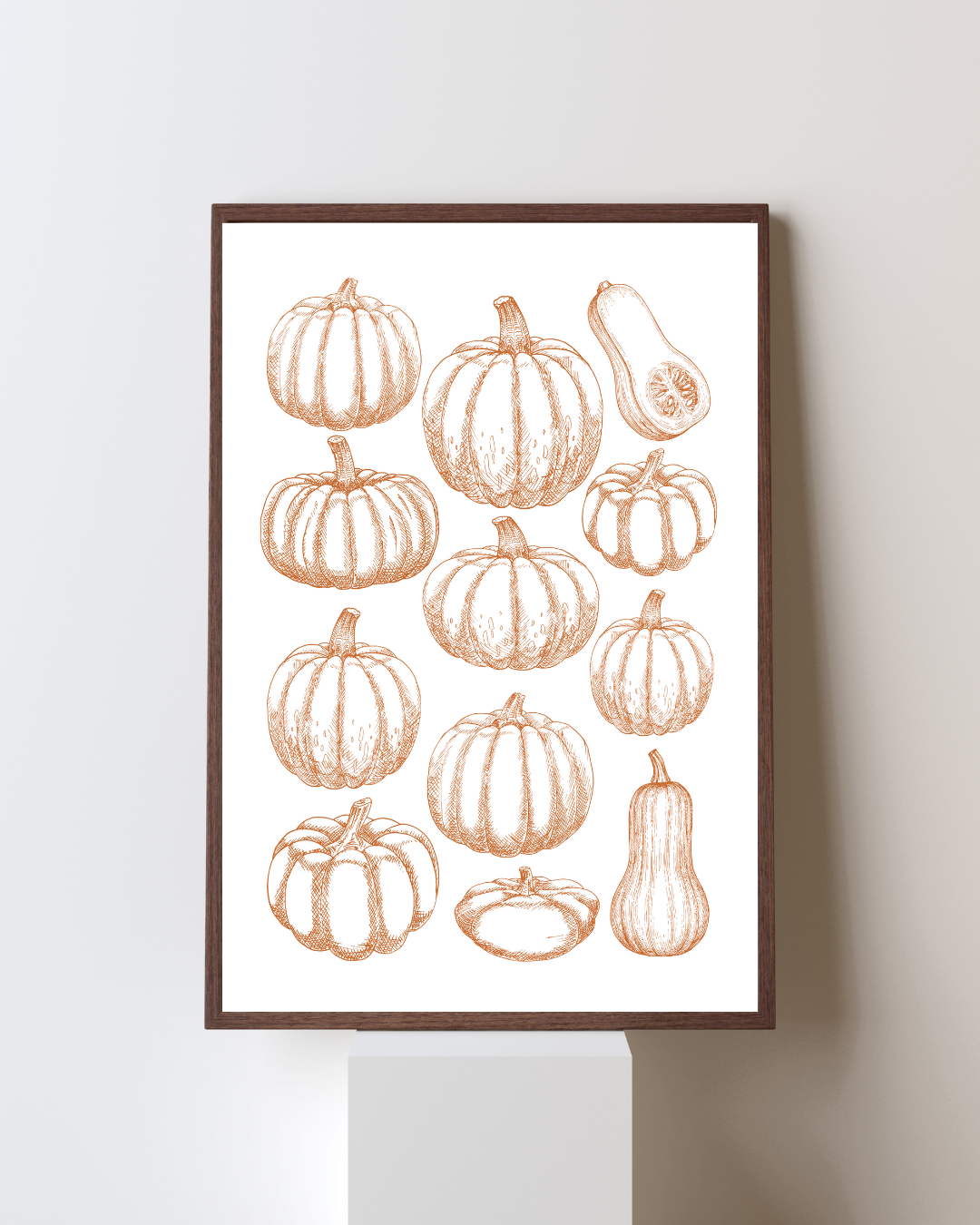 Kunstdruck Kürbiszeit