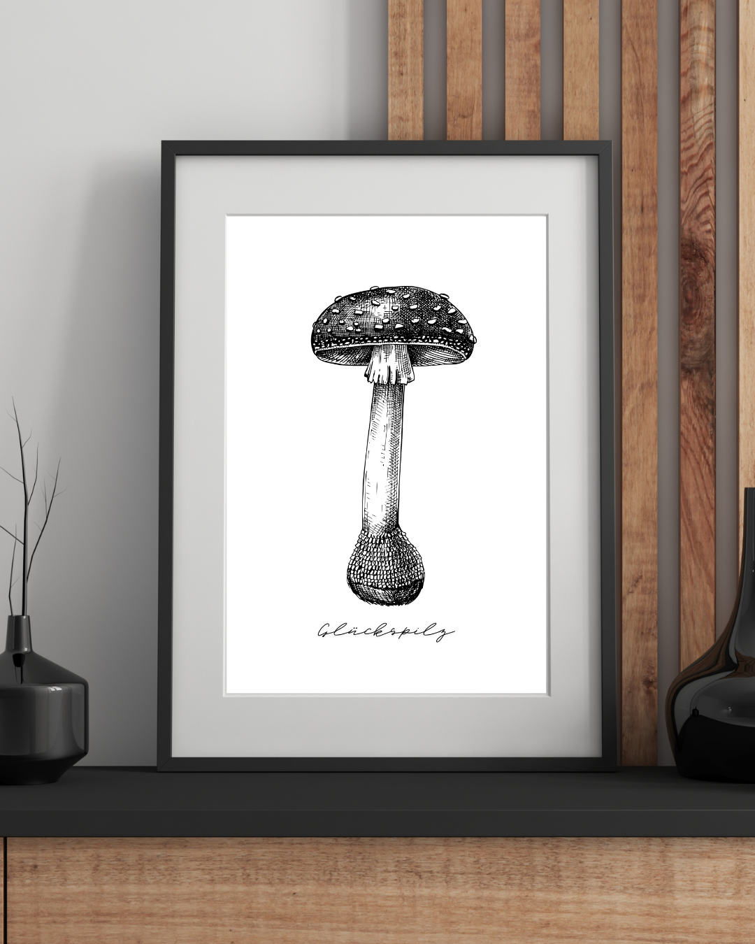 Kunstdruck Glückspilz