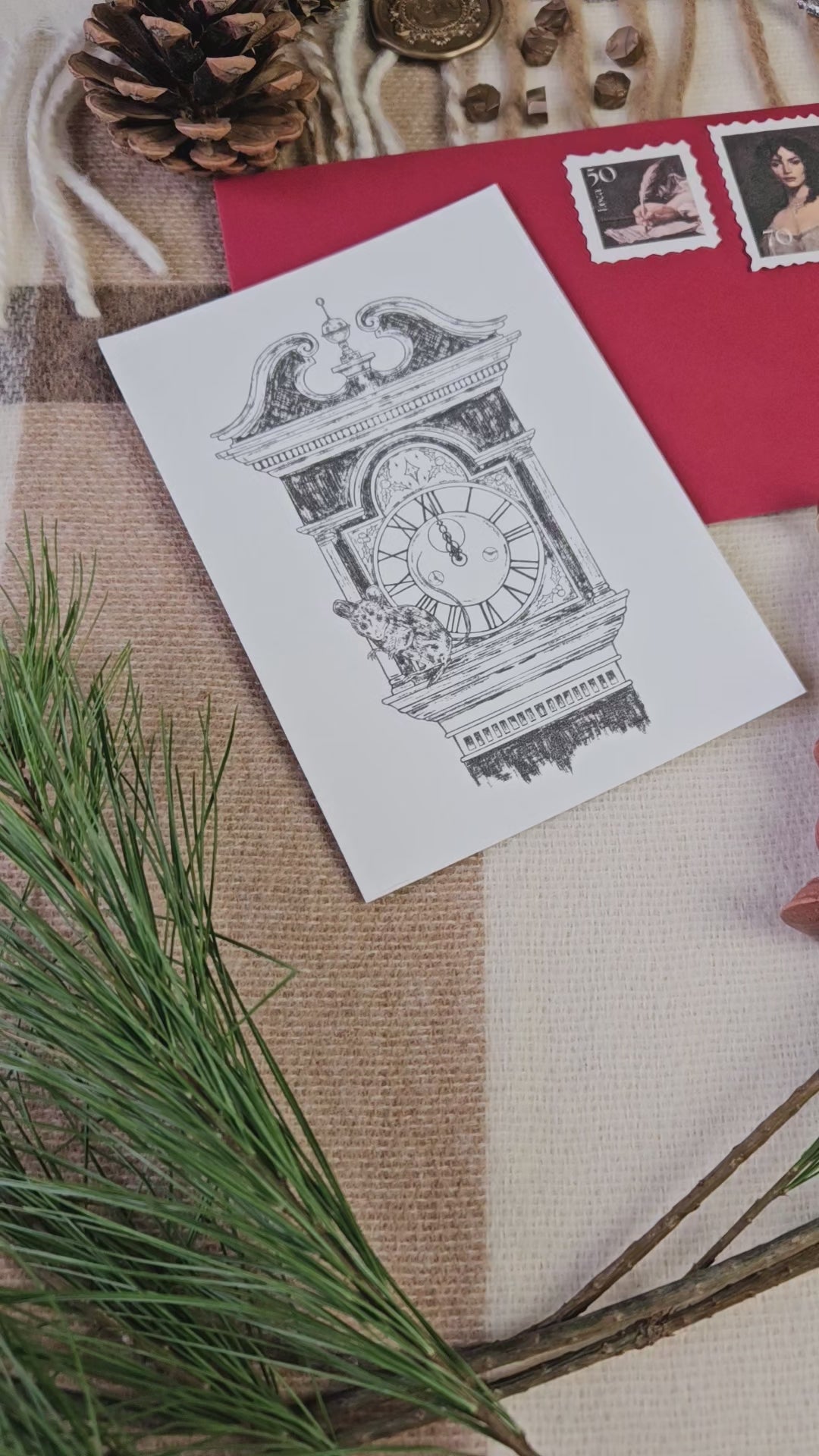 6er Set Weihnachtskarten Nussknacker & Mäusekönig