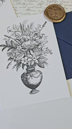 Grußkarte Blumen Bouquet