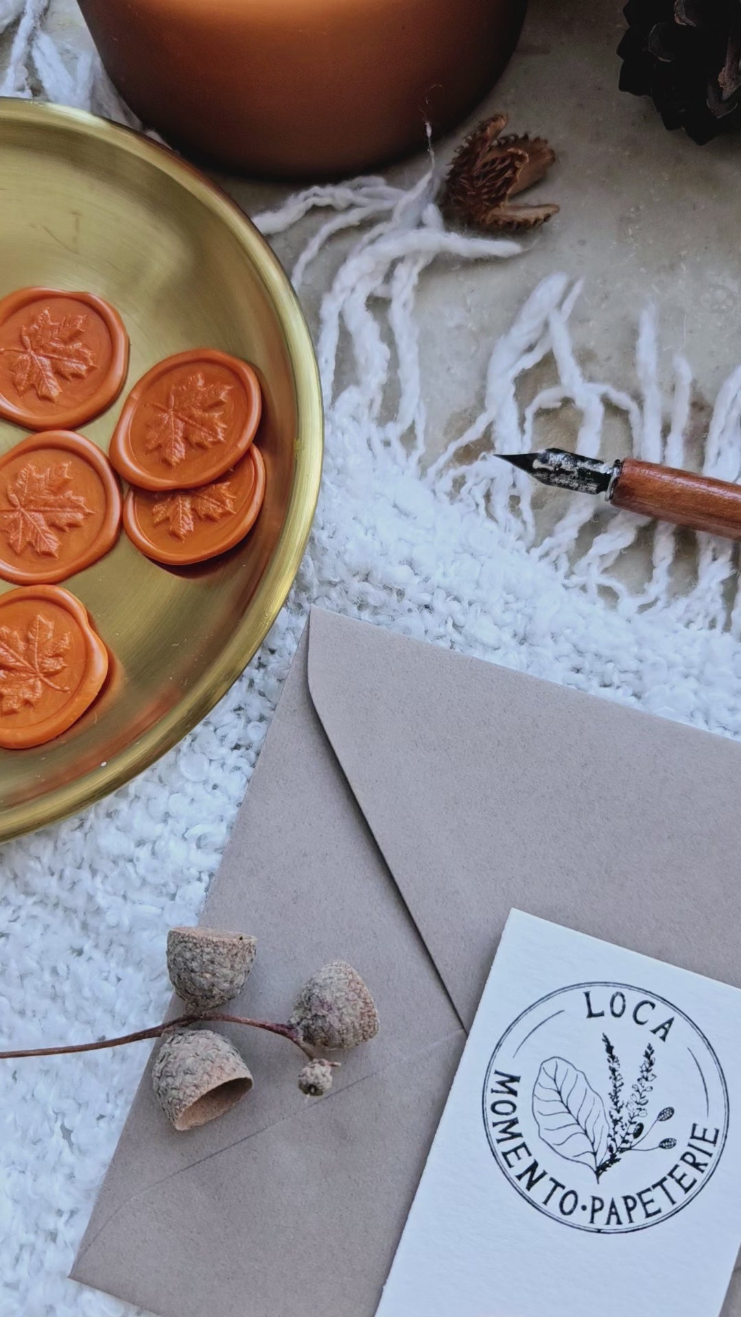 Grußkarte Kürbiszeit